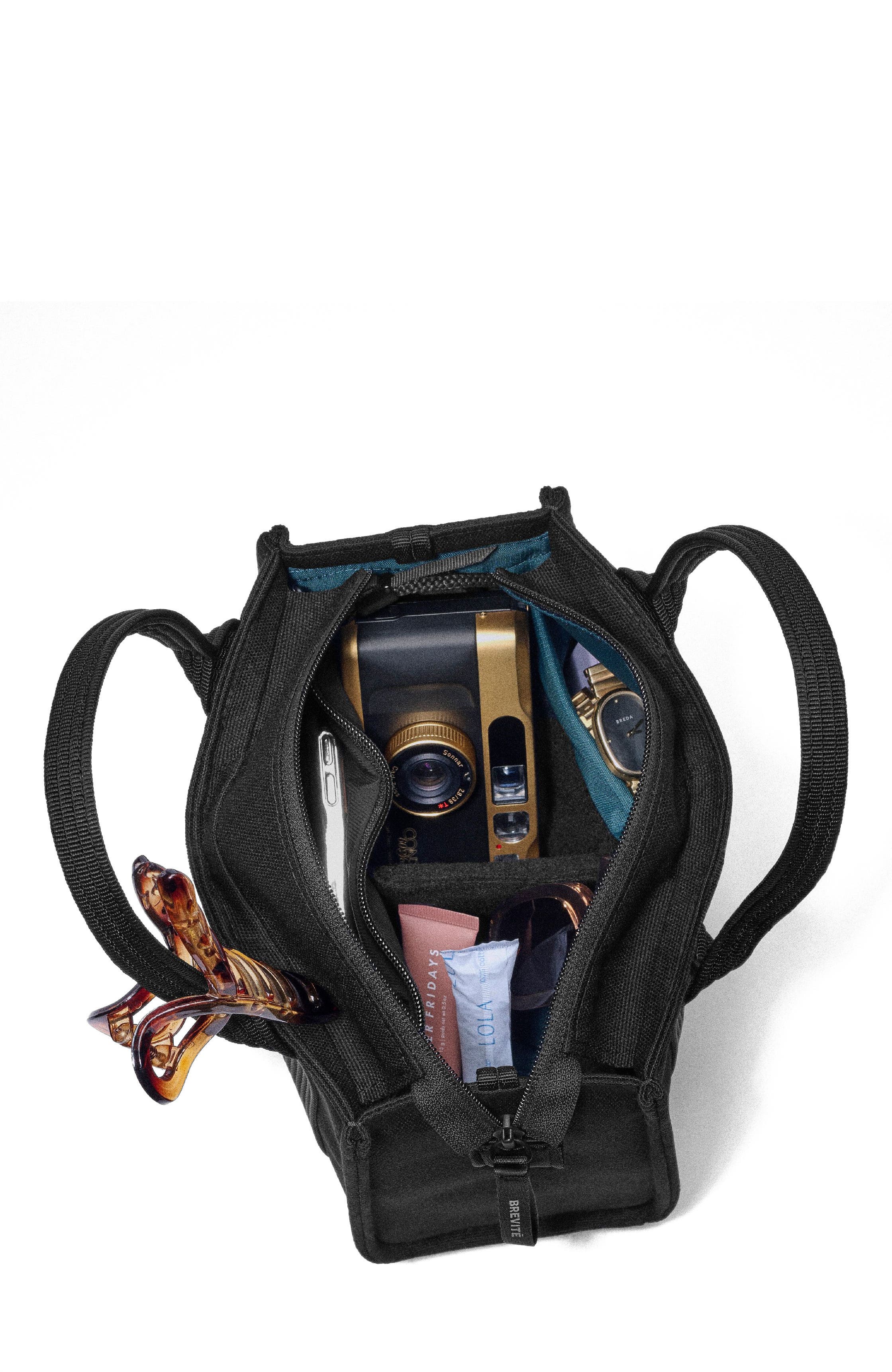 Brevite The Anywhere Camera Tote, Alternate, color, Triple Black