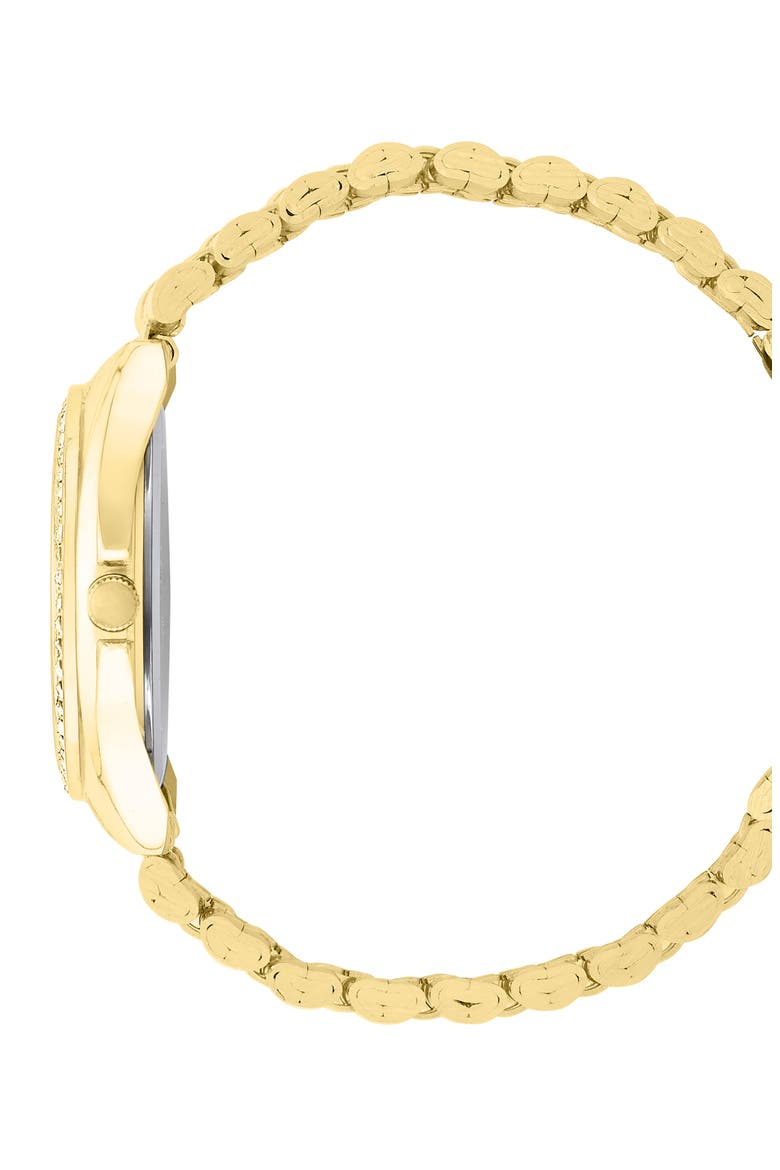 Glitz Bracelet Watch, 34mm, Alternate, color, GOLD