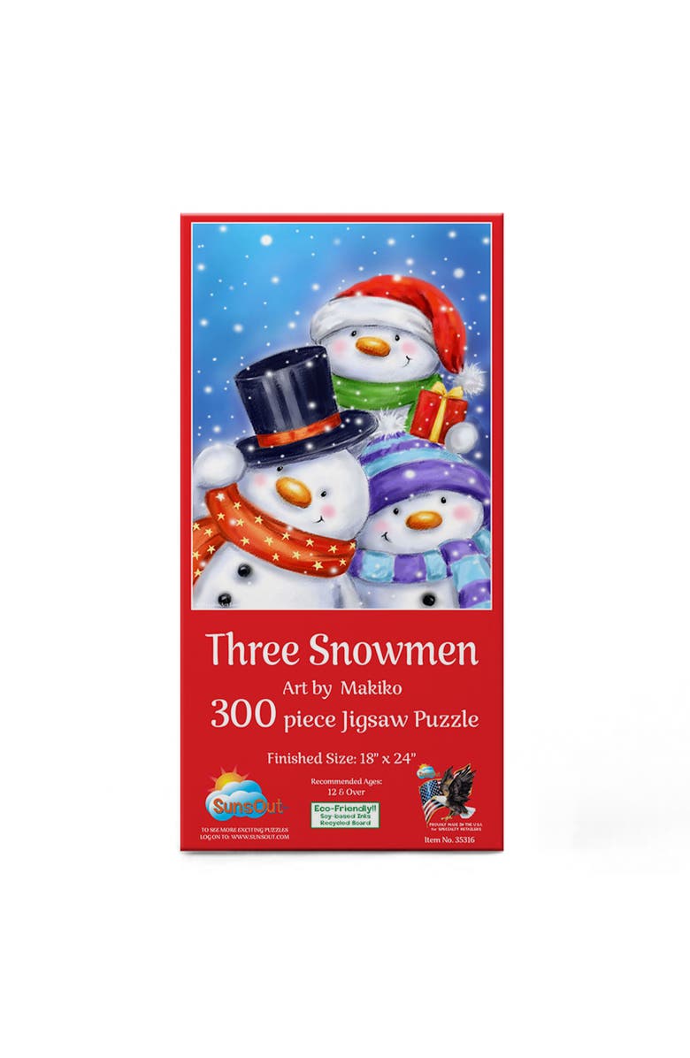 Sunsout Three Snowmen 300 piece Jigsaw Puzzle for Adults, Alternate, color, Multicolor