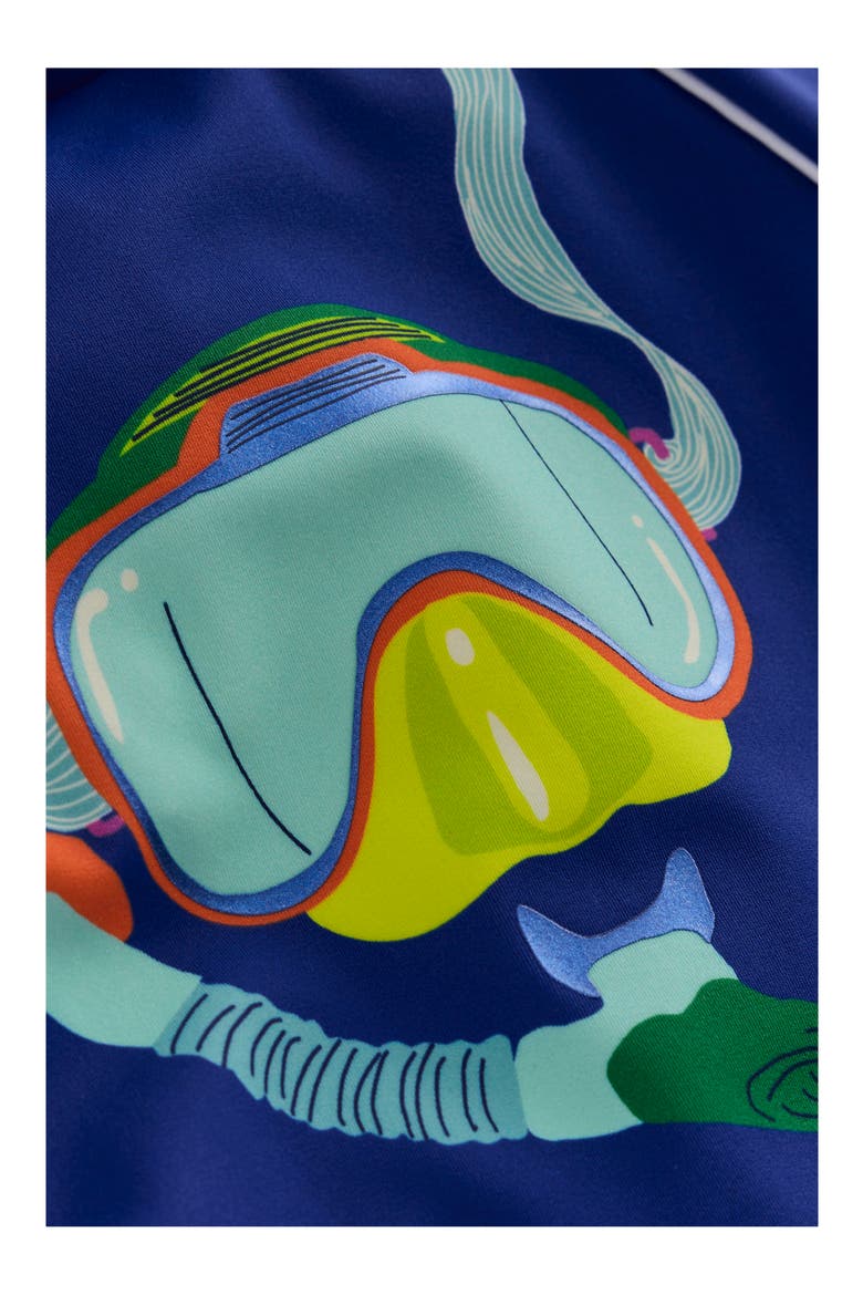 Kids' Sun Safe Fun Long Sleeve Rashguard, Alternate, color, BLUE SCUBA MASK