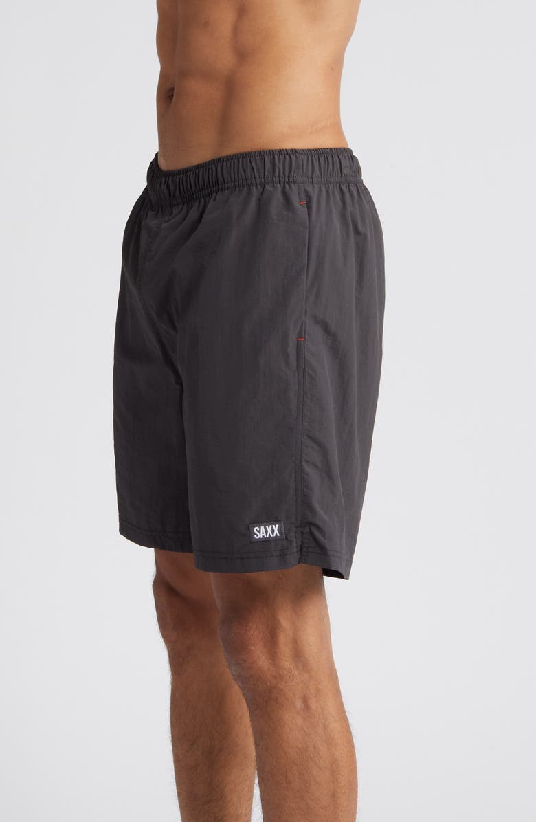 SAXX Go Coastal 2N1 7-Inch Swim Shorts, Alternate, color, Faded Black