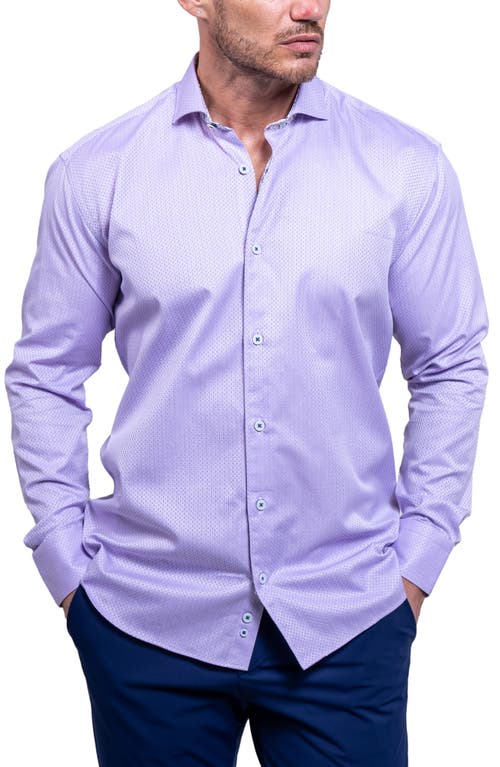 Maceoo Einstein Aristocratluxestretch Button-up Shirt In Purple