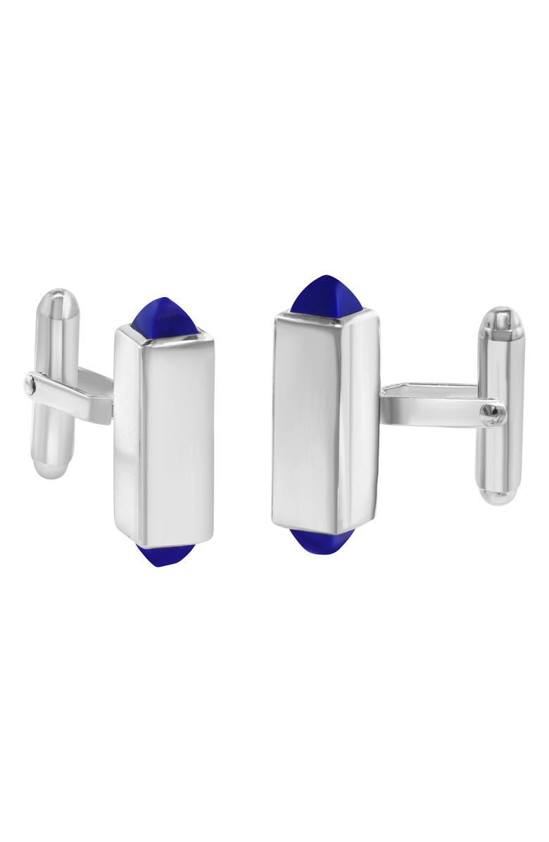 EFFY Sterling SIlver Lapiz Cufflinks, Main, color, Blue