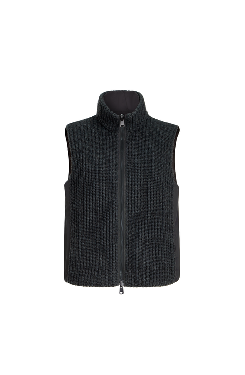Cashmere down vest