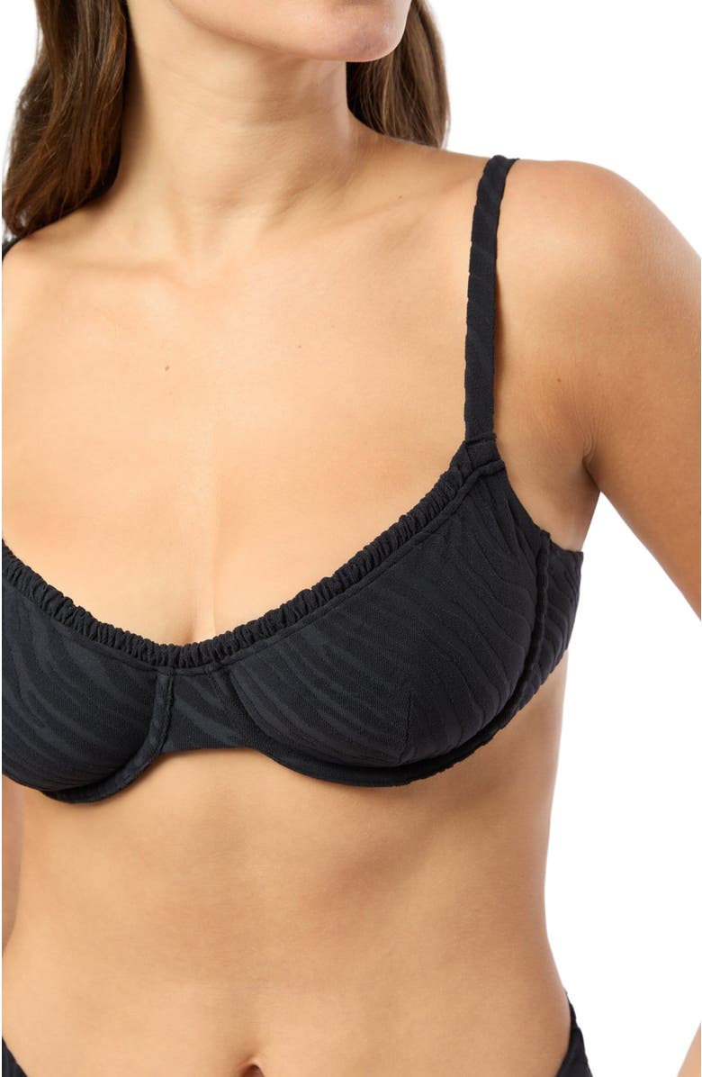 Onia Marilyn Bikini Top, Alternate, color, Black