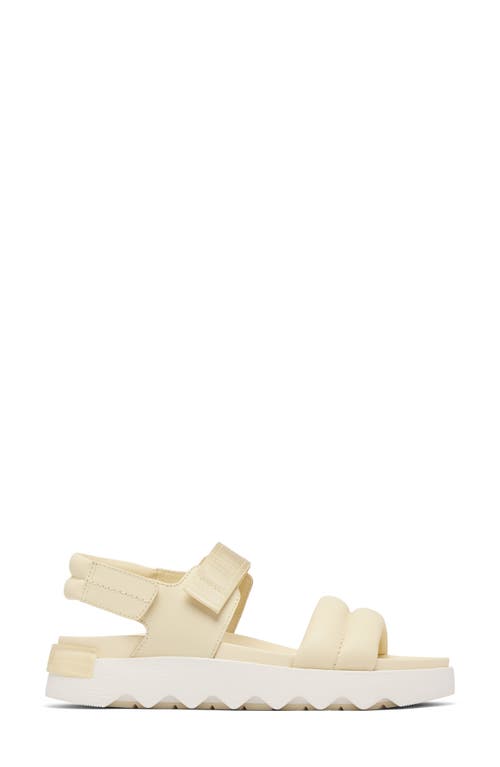 Sorel Viibe Slingback Sandal In Honey White/sea Salt