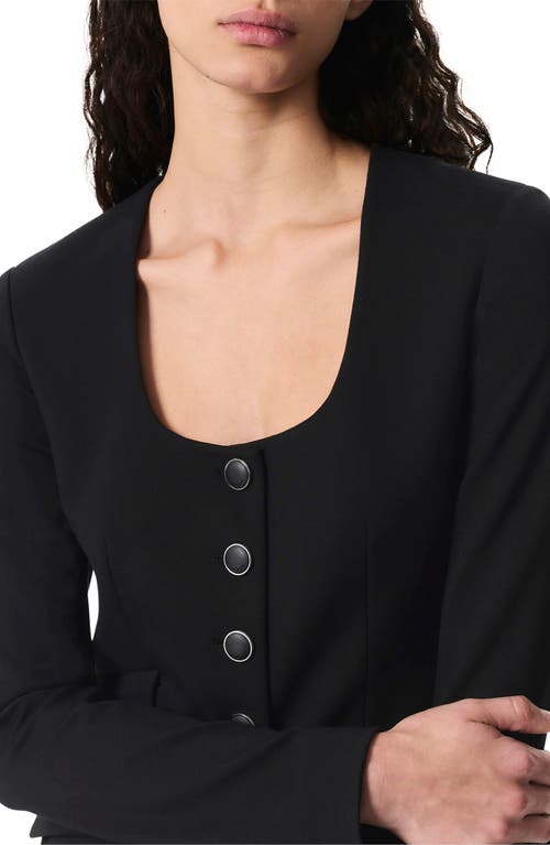 Rag & Bone Roslyn Ponte Blazer In Black