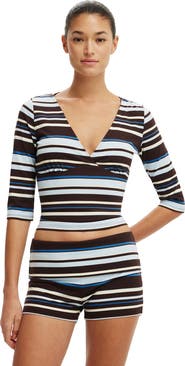 Cotton On Women's Maple V Neck 3/4 Sleeve