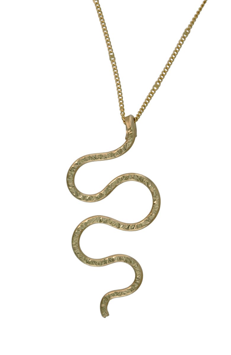 ALBISIA Serpent Necklace, Main, color, 14K Gold Filled