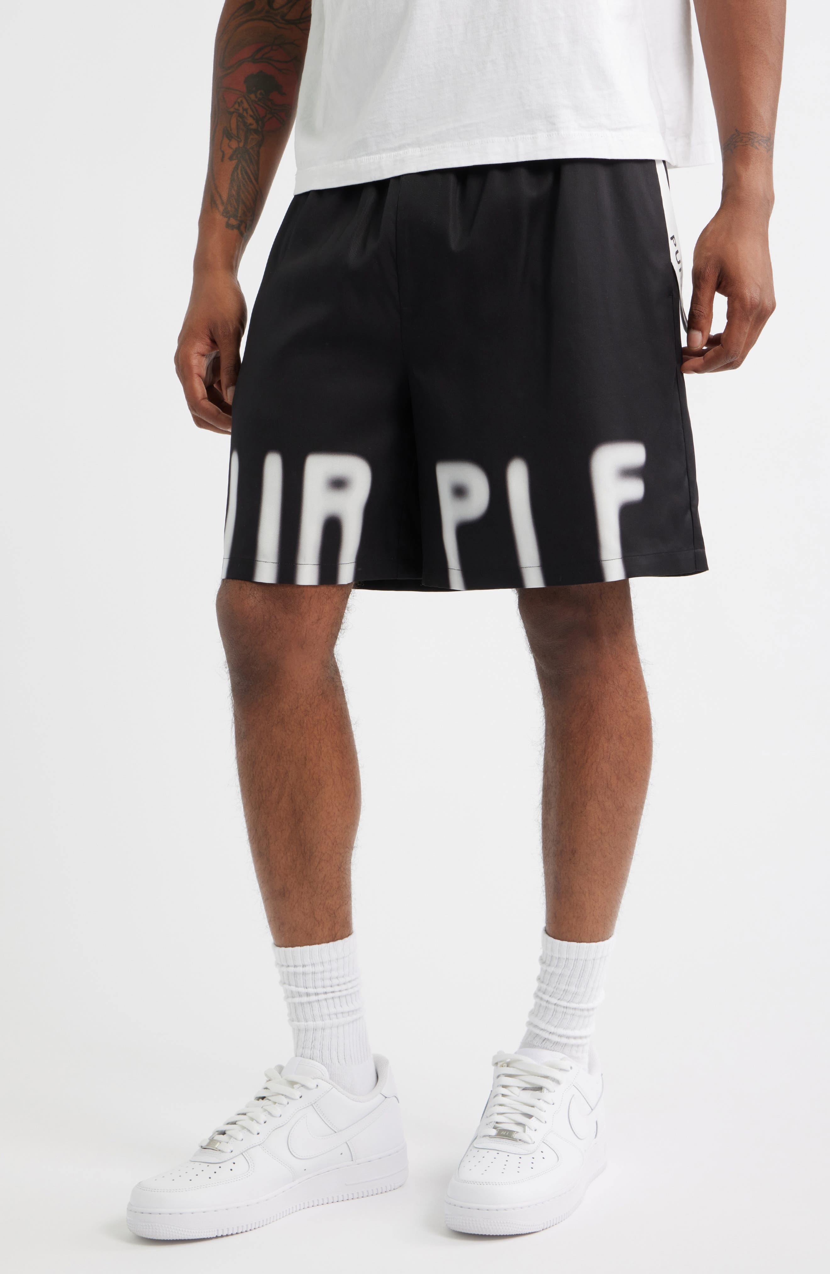 PURPLE BRAND Lyocell Pull-On Shorts