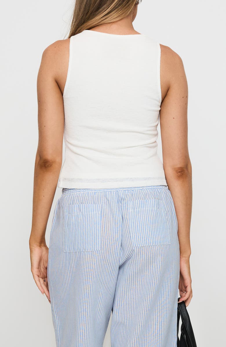 Princess Polly Lantau Front Slit Tank, Alternate, color, White