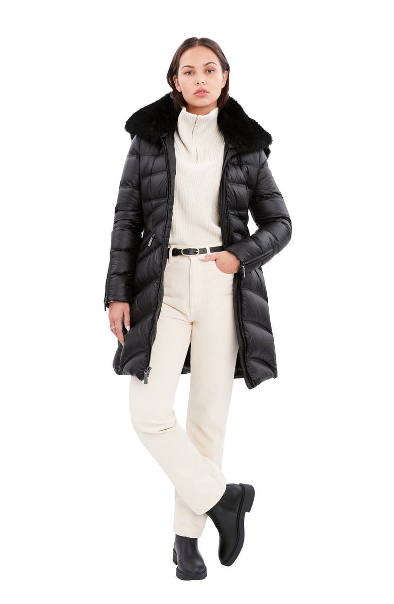 Dawn Levy Cloe - Shearling Coat, Alternate, color, Black