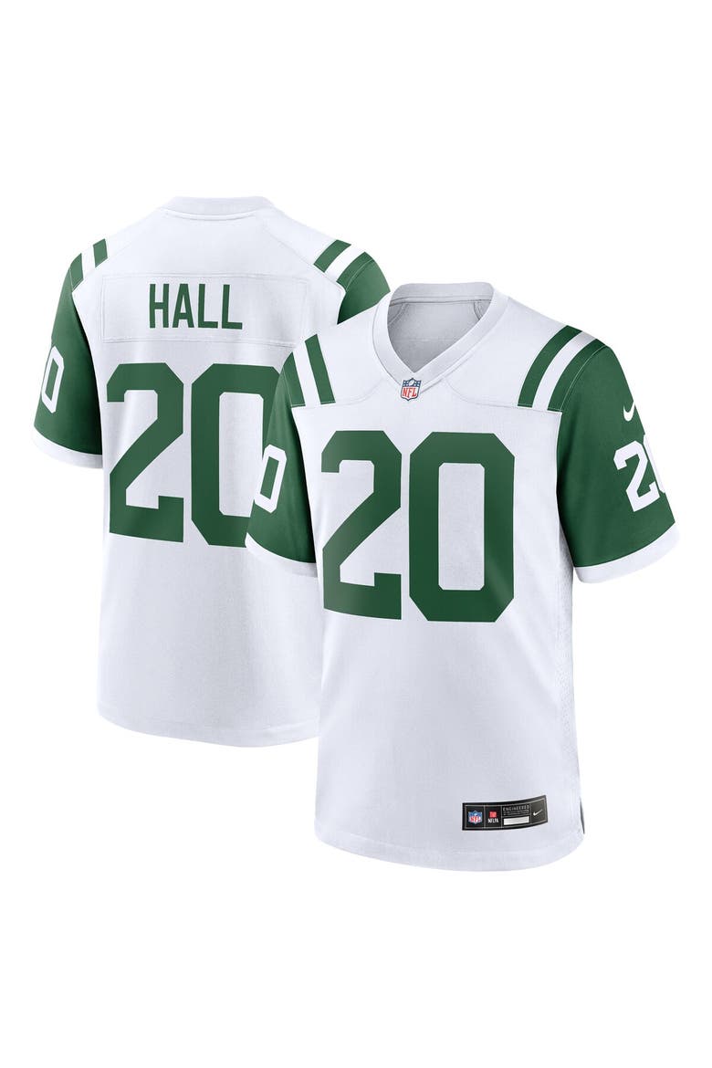 Men's Nike Breece Hall White New York Jets Classic Alternate Game Jersey, Main, color, White