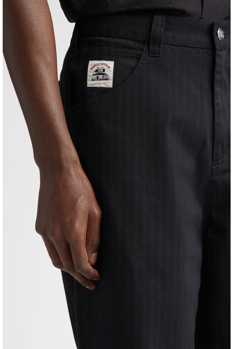 Knolly Brook Twill Trousers, Alternate, color, BLACK