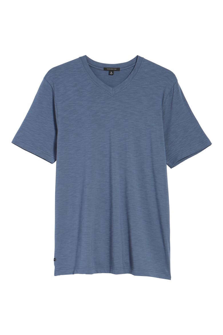 Cloud Trim Fit Slubbed T-Shirt, Alternate, color, BLUE INDIGO