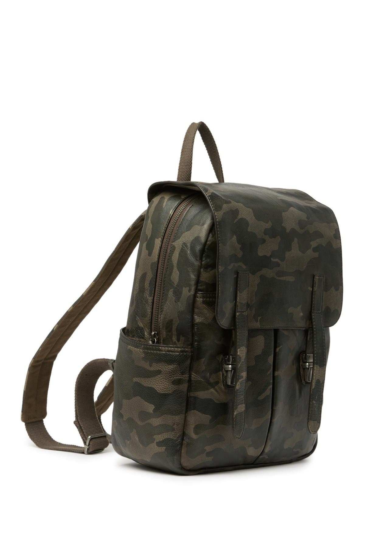 Frye Leather Camo Backpack, Alternate, color, 