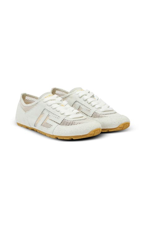 Racer 45 trainers in calfskin, suede and nylon