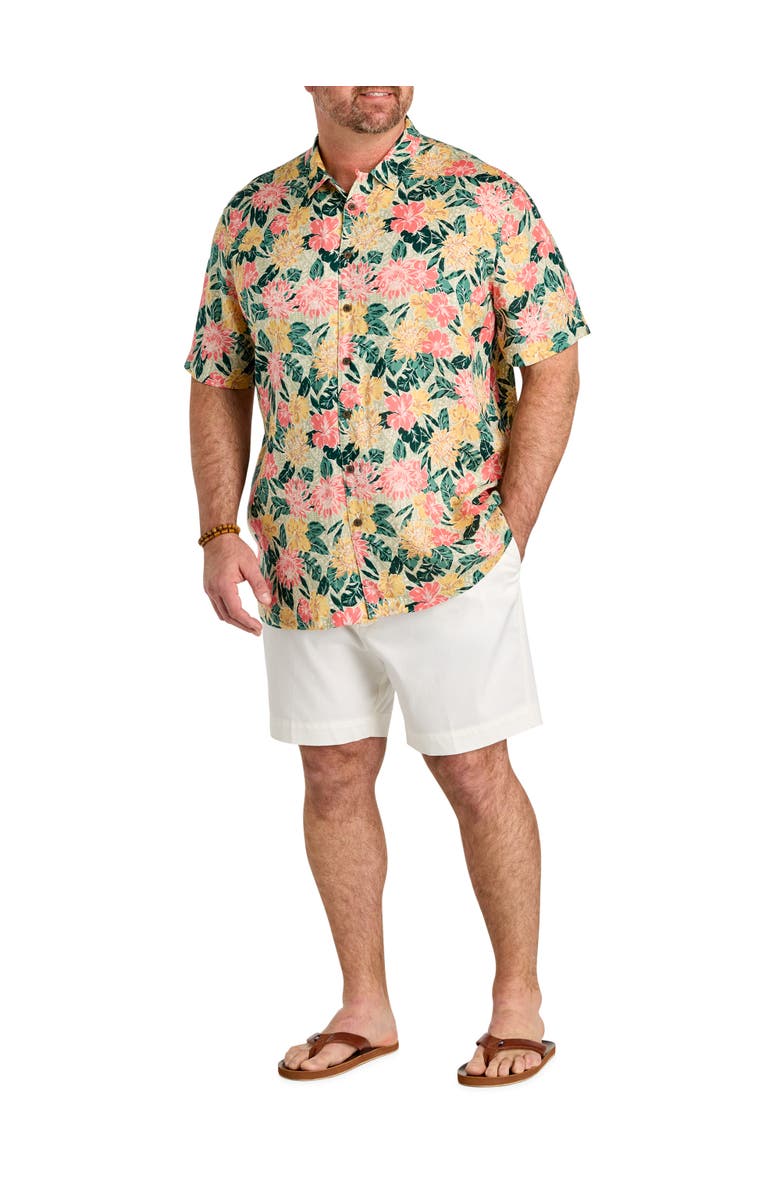 Oak Hill by DXL Big & Tall Floral Sport Shirt V2, Alternate, color, Multi