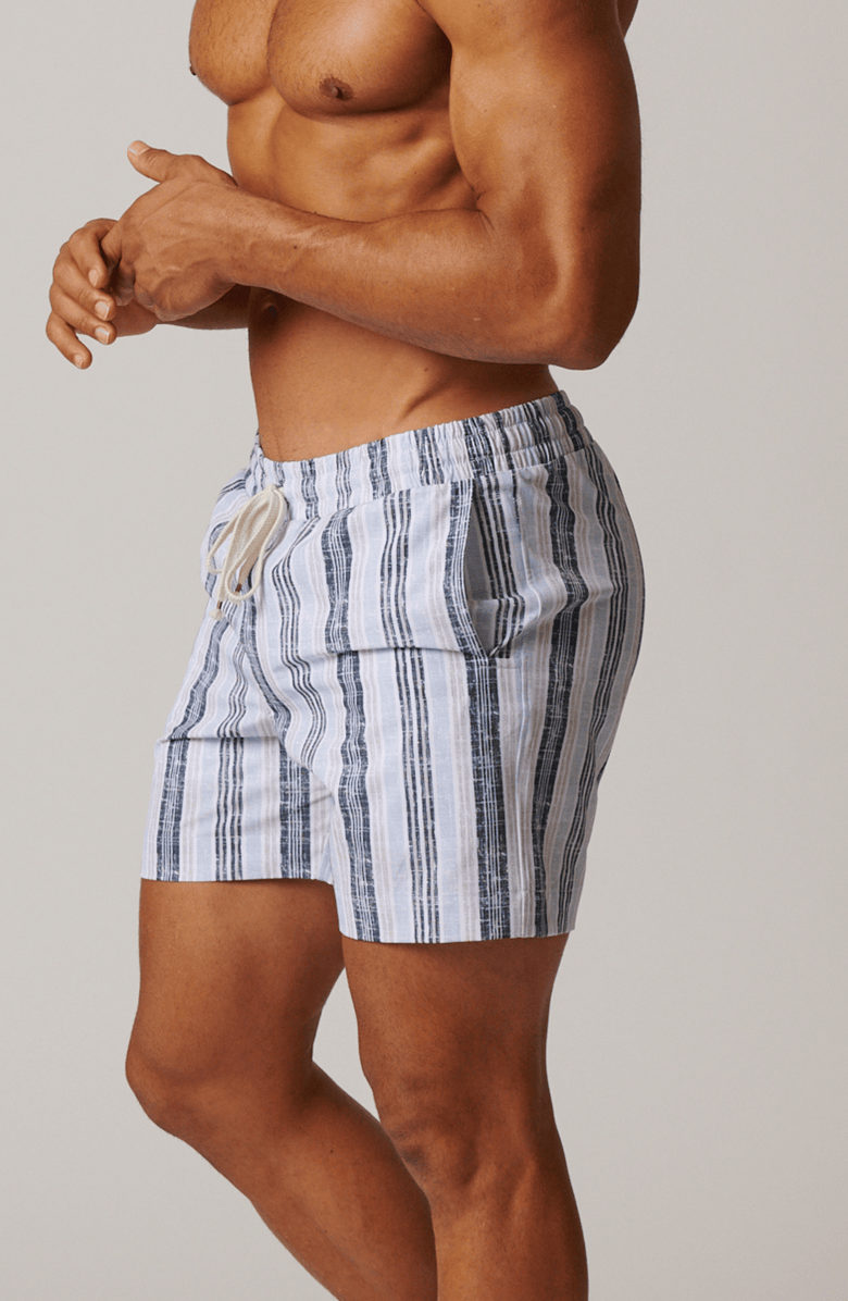 LEISURE LAB Hamptons Swim Trunk, Alternate, color, Shoreline