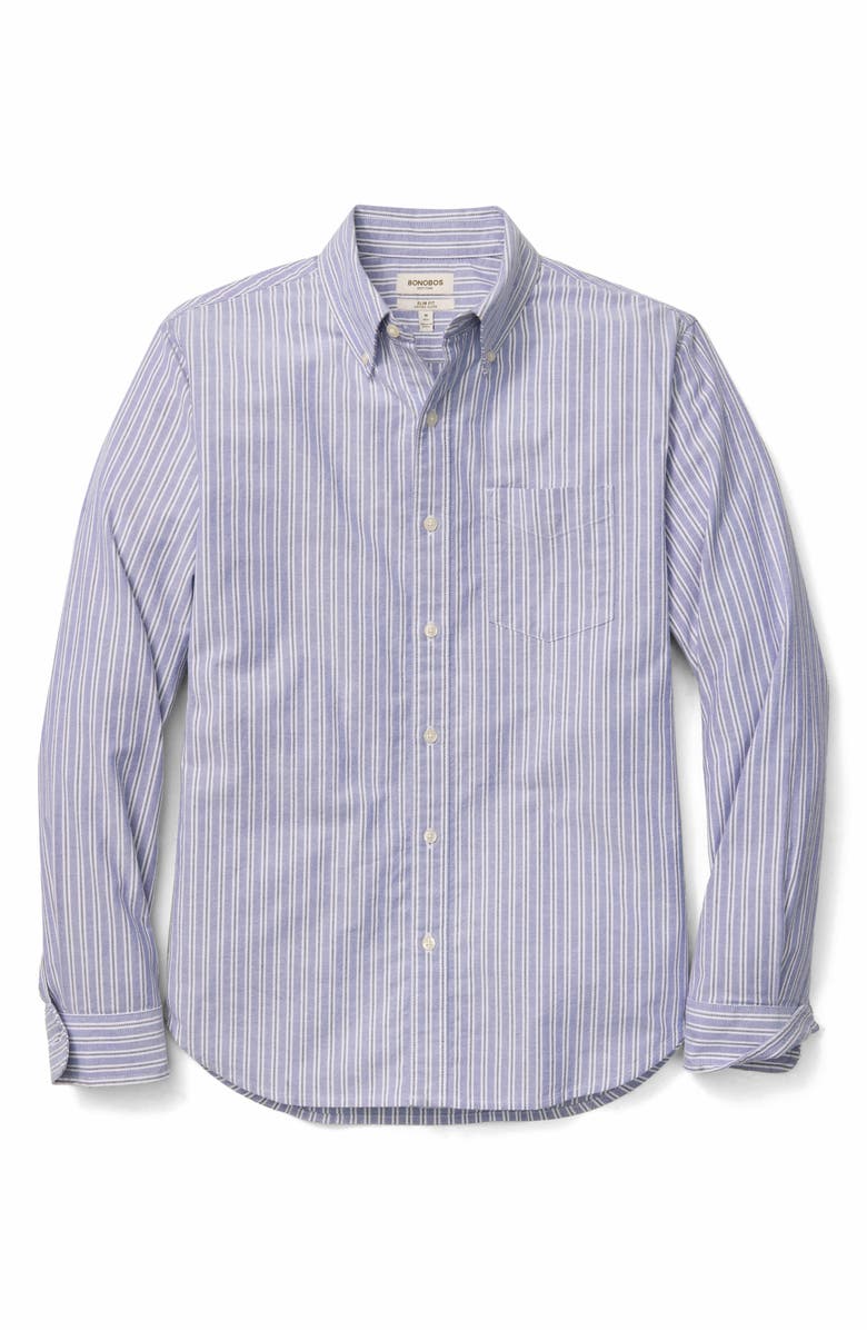 Bonobos Everyday Slim Fit Stripe Cotton Button-Down Oxford Shirt, Alternate, color, Dexter Oxford Stripe C9