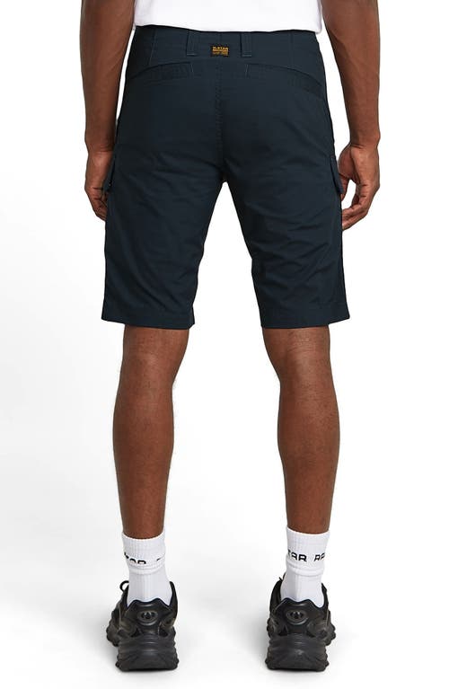 G-star 3d Regular Fit Cotton Blend Cargo Shorts In Blue