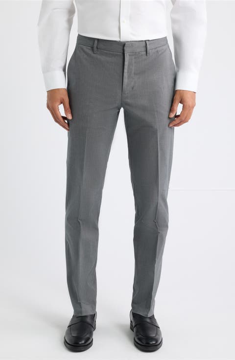 Everyday Flat Front Stretch Cotton Trousers