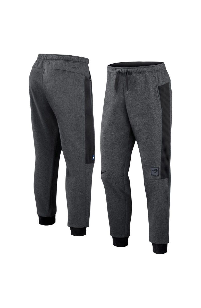 Nike Men's Nike Heathered Gray/Black Toronto Blue Jays Authentic Collection Flux Performance Jogger Pants, Main, color, 
