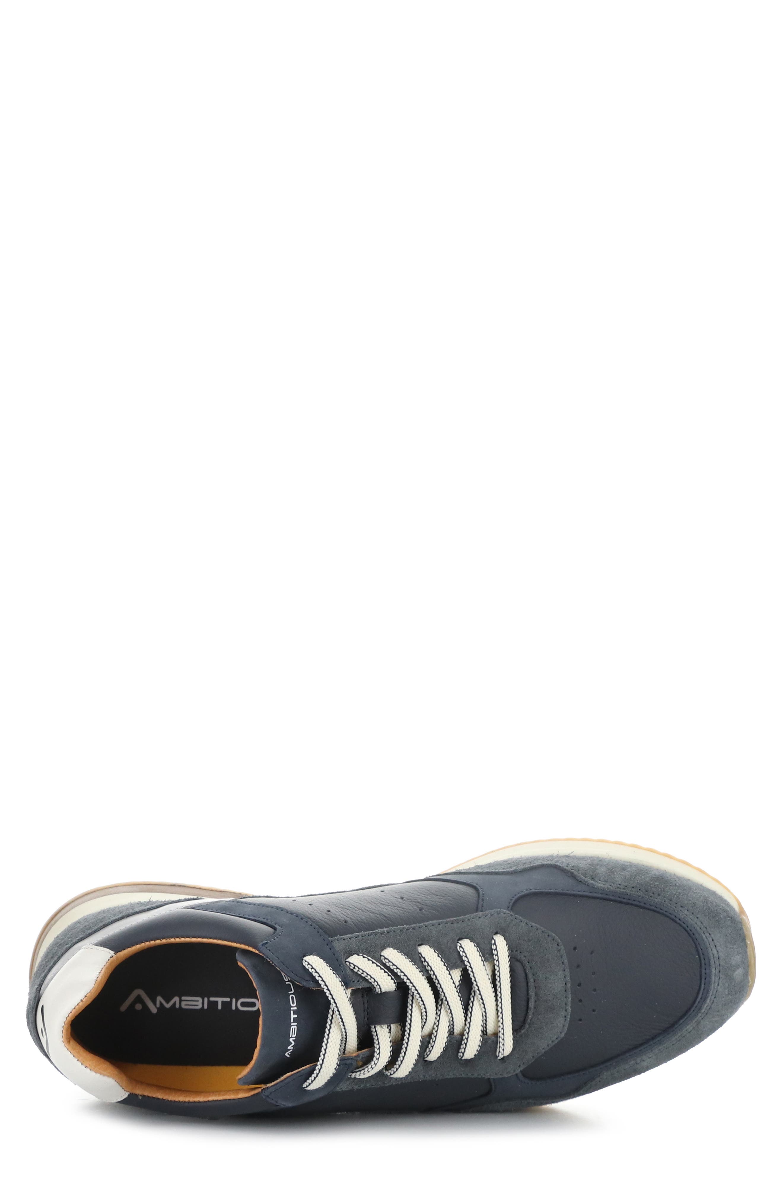 Ambitious 13425B Low Top Sneaker, Alternate, color, 11175Am Navy Leather/ Suede