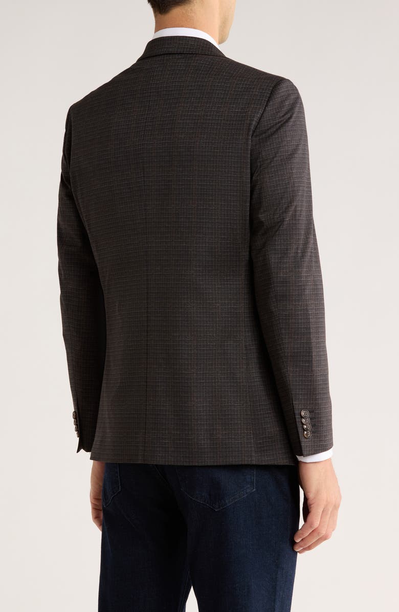 Original Penguin Two Button Notch Lapel Sport Coat, Alternate, color, Navy Brown