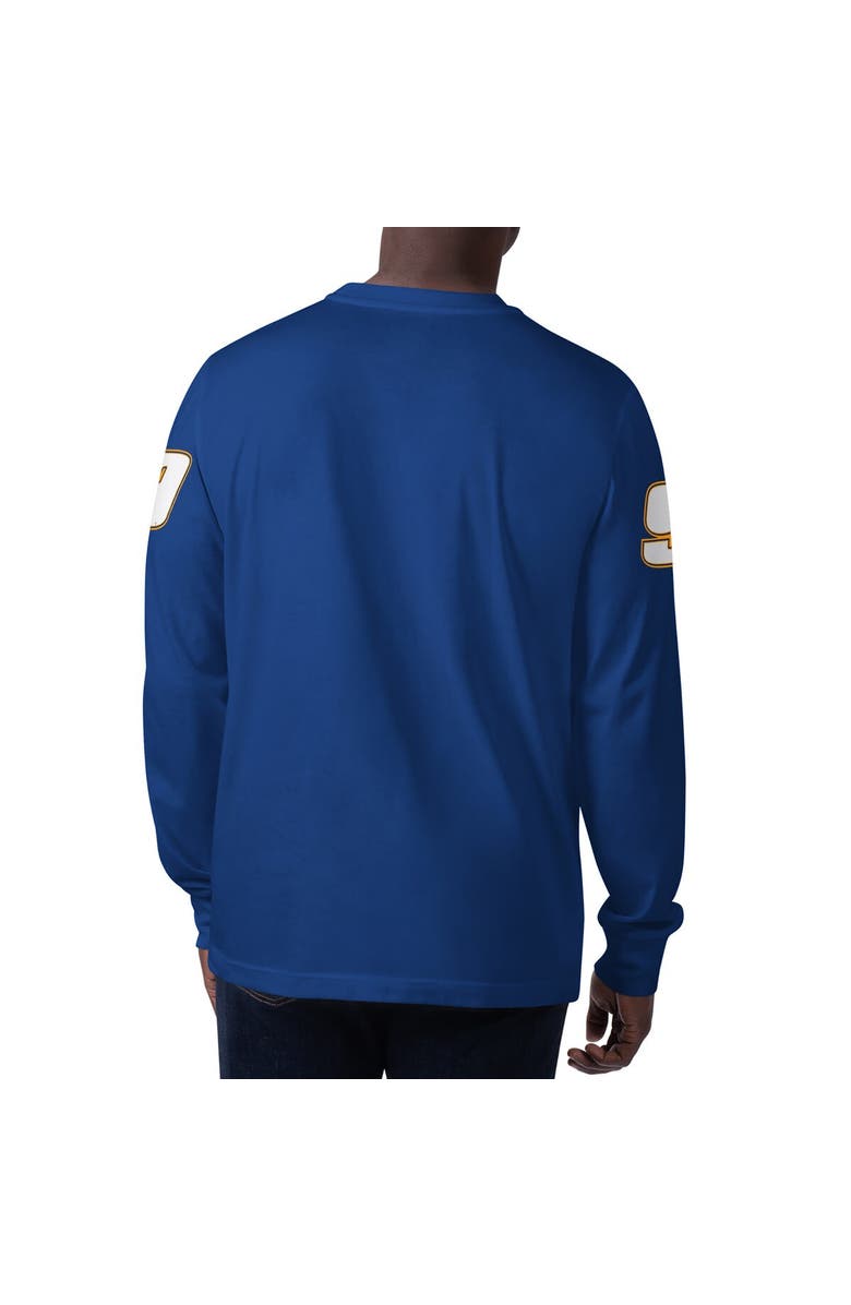 STARTER Men's Starter Royal Chase Elliott Clutch Hit Graphic Long Sleeve T-Shirt, Alternate, color, Royal