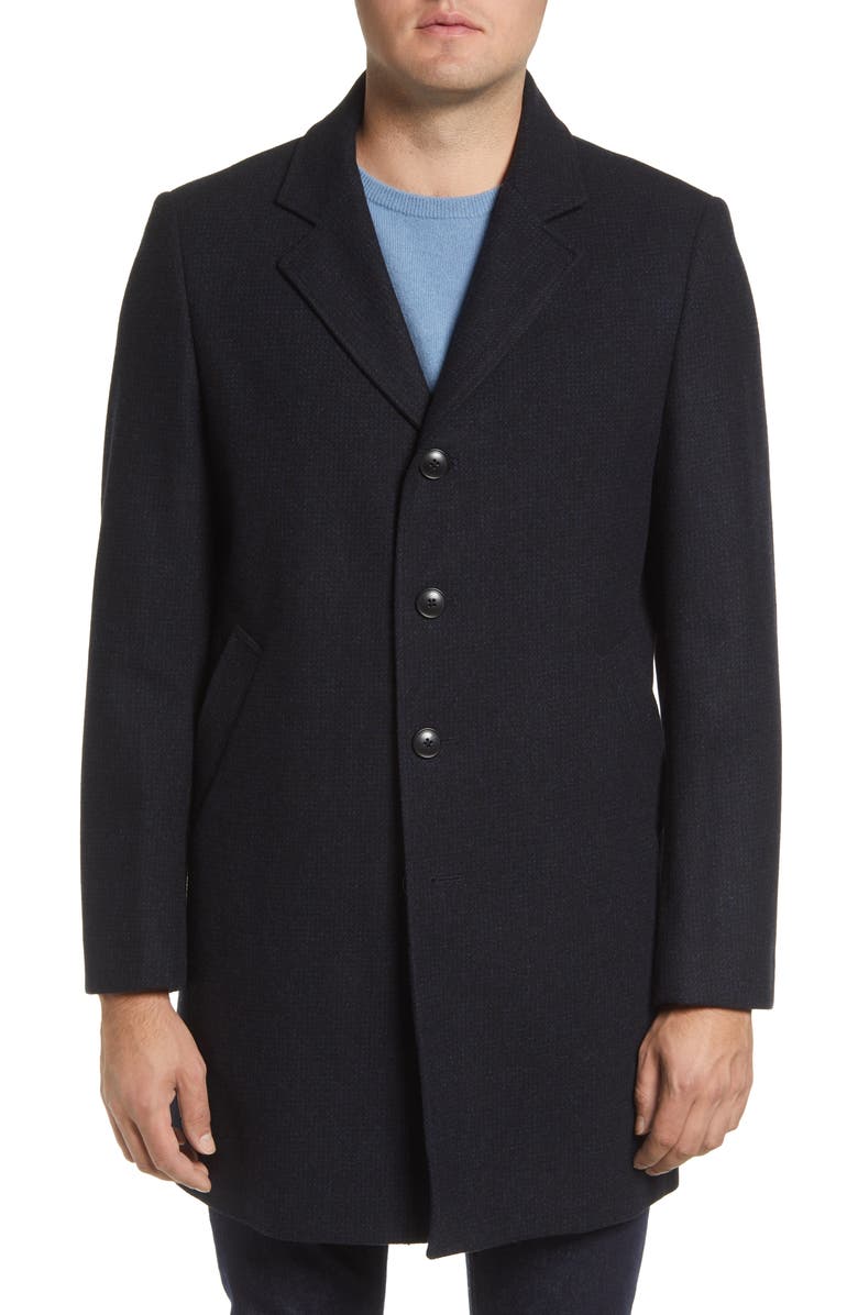 DANIEL HECHTER Sutton Wool Blend Overcoat, Alternate, color,