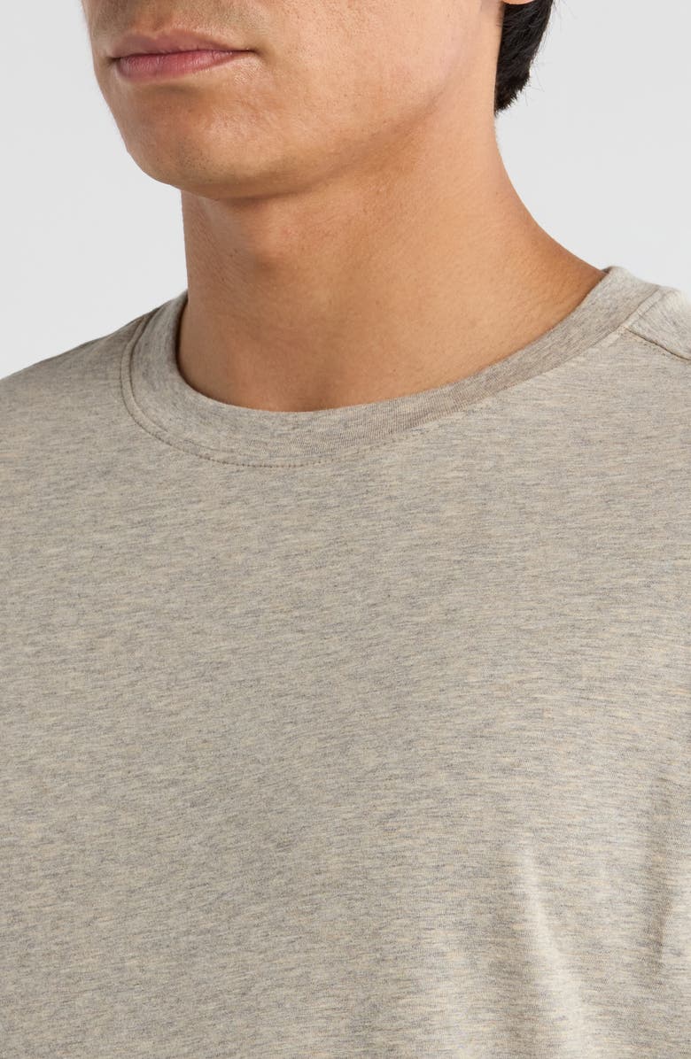 Robert Barakett Colson Mélange Stretch Pima Cotton T-Shirt, Alternate, color, Oatmeal