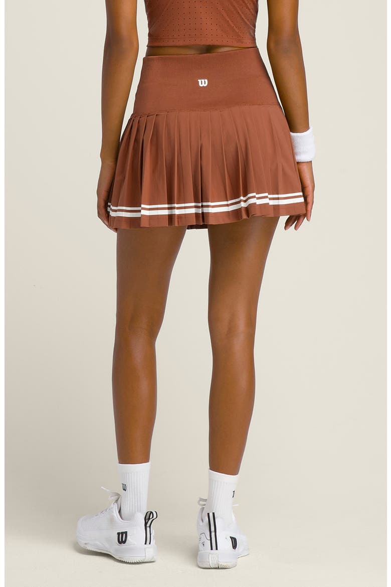 Midtown Pleated Tennis Skirt, Alternate, color, BRONZE