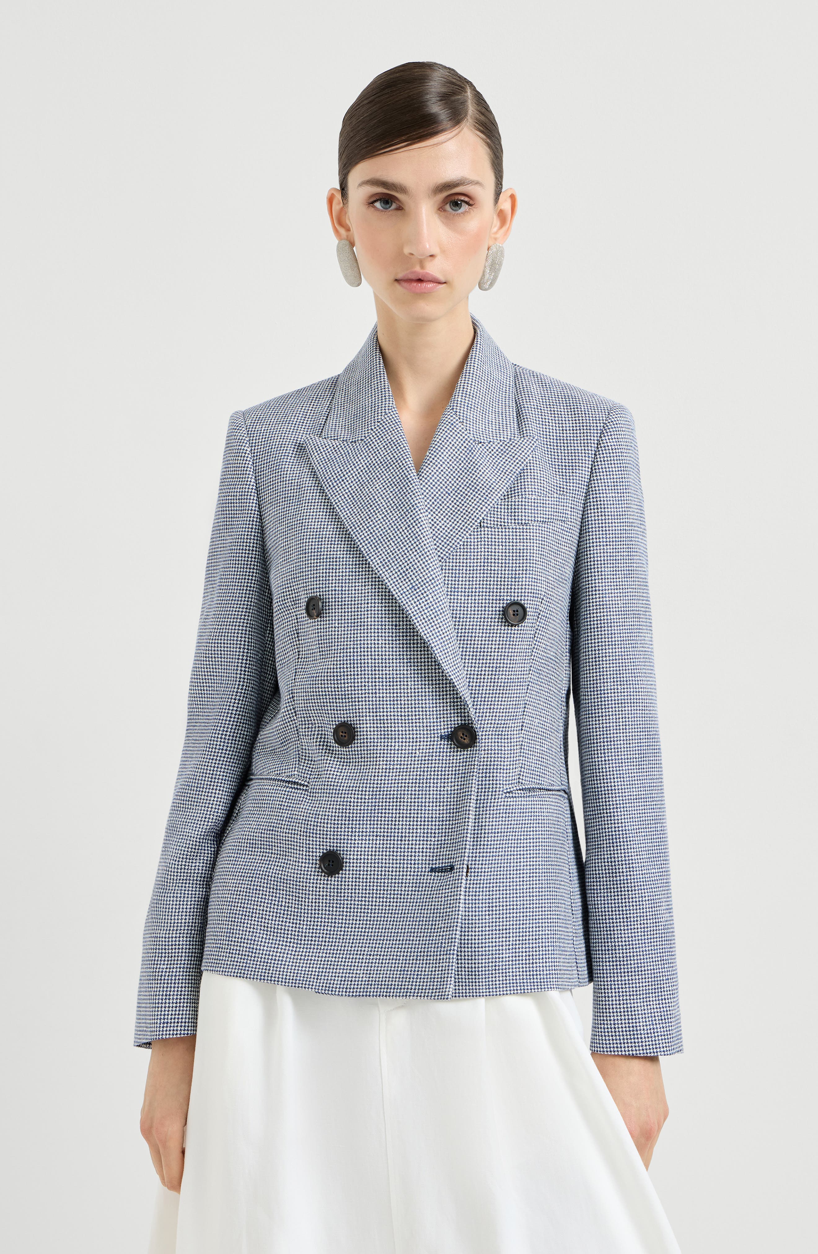 Houndstooth blazer
