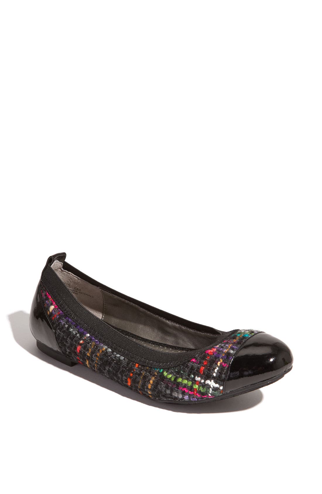 'Kaden' Flat, Main, color, BLACK MULTI BOUCLE