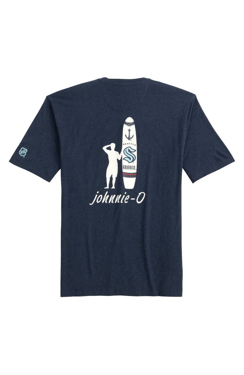 johnnie-O Men's johnnie-O Navy Seattle Kraken Heathered Spencer T-Shirt, Alternate, color, Navy