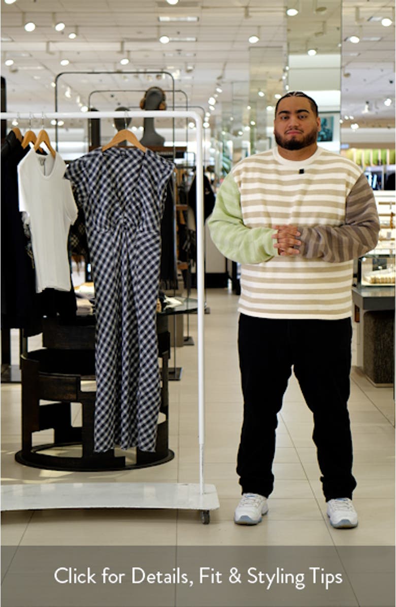 Jolene Gingham Midi Dress, sales video thumbnail