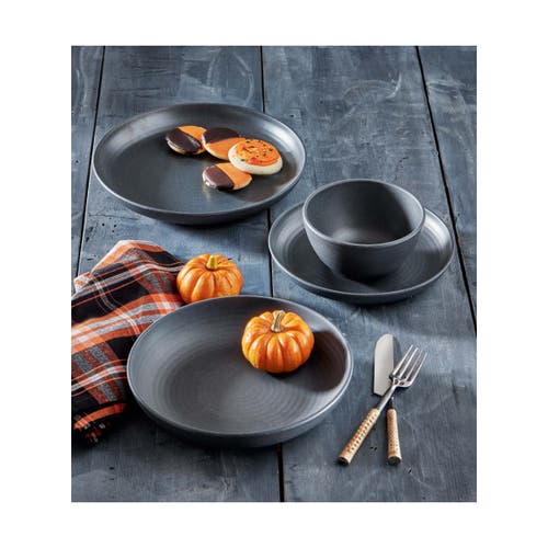 Tag Brooklyn Charcoal Melamine Salad Plate Everyday Dining In Blue