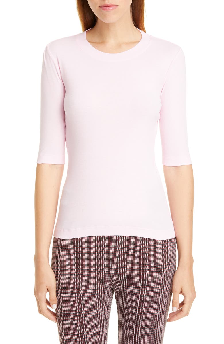 Rosetta Getty Rib Cotton Jersey T-Shirt, Main, color,