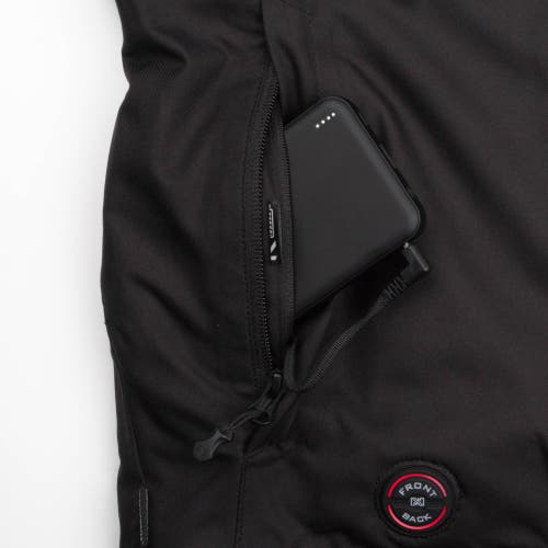 Mobile Warming Heated Waterproof Snow Jacket In Black