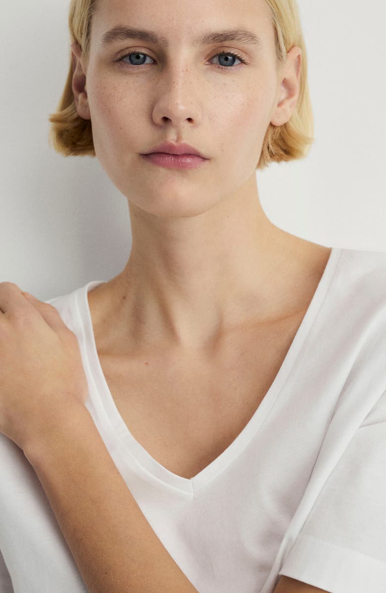 MANGO Mixed Media Cotton Short Pajamas, Alternate, color, Medium Brown