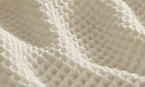 Boll & Branch Organic Cotton Waffle Knit Bed Blanket In White