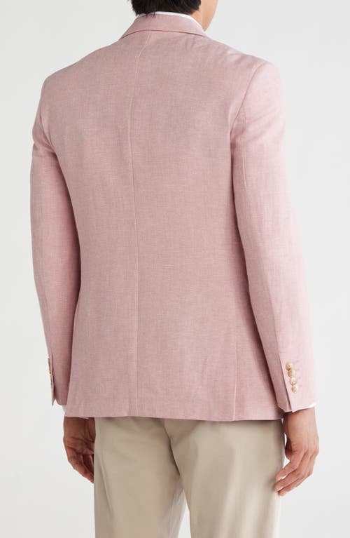 Gino Vitale Slim Fit Solid Linen Blend Blazer