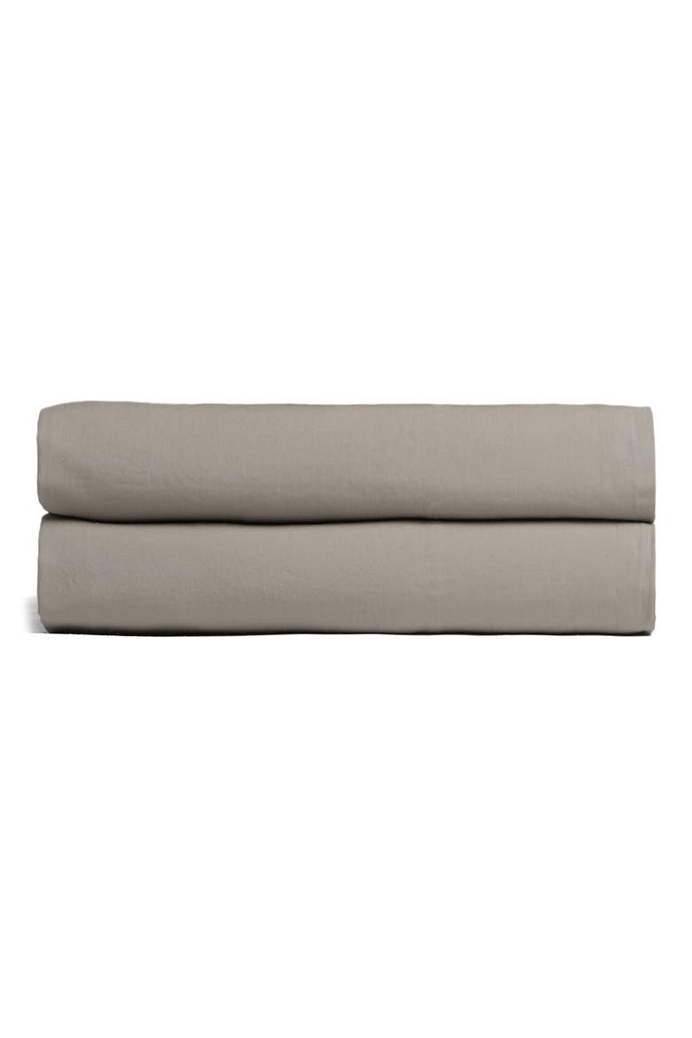 Percale Fitted Sheet, Main, color, PUTTY