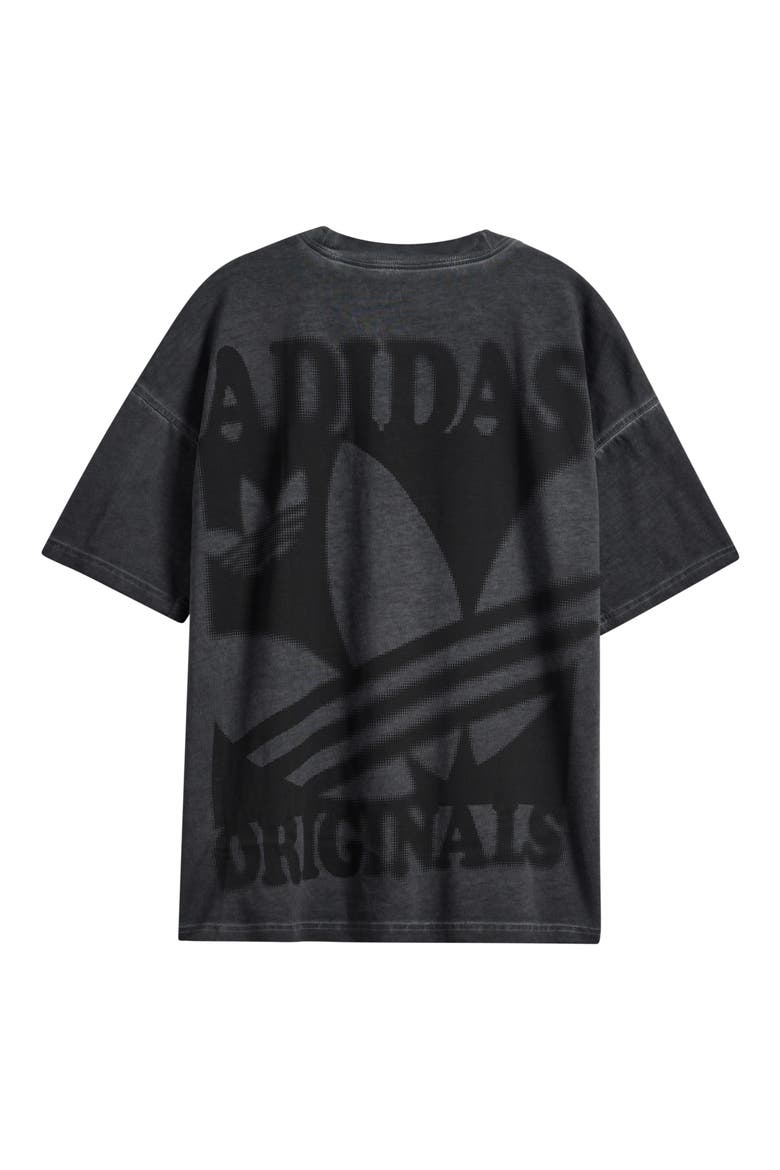 Kids' Washed Logo T-Shirt, Alternate, color, BLACK WASH