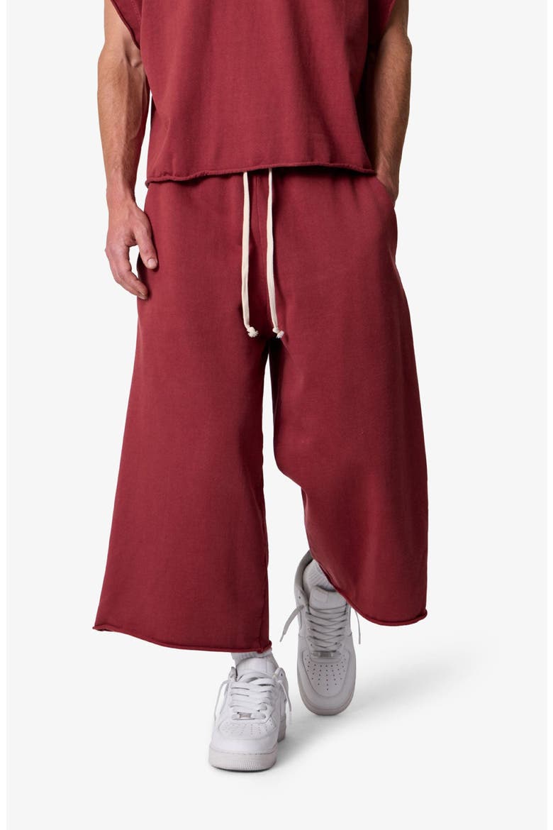 Extralong Sweat Shorts, Alternate, color, MAROON