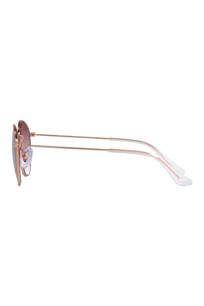 Kids' Rob Junior 48mm Round Sunglasses, Alternate, color, ROSE GOLD