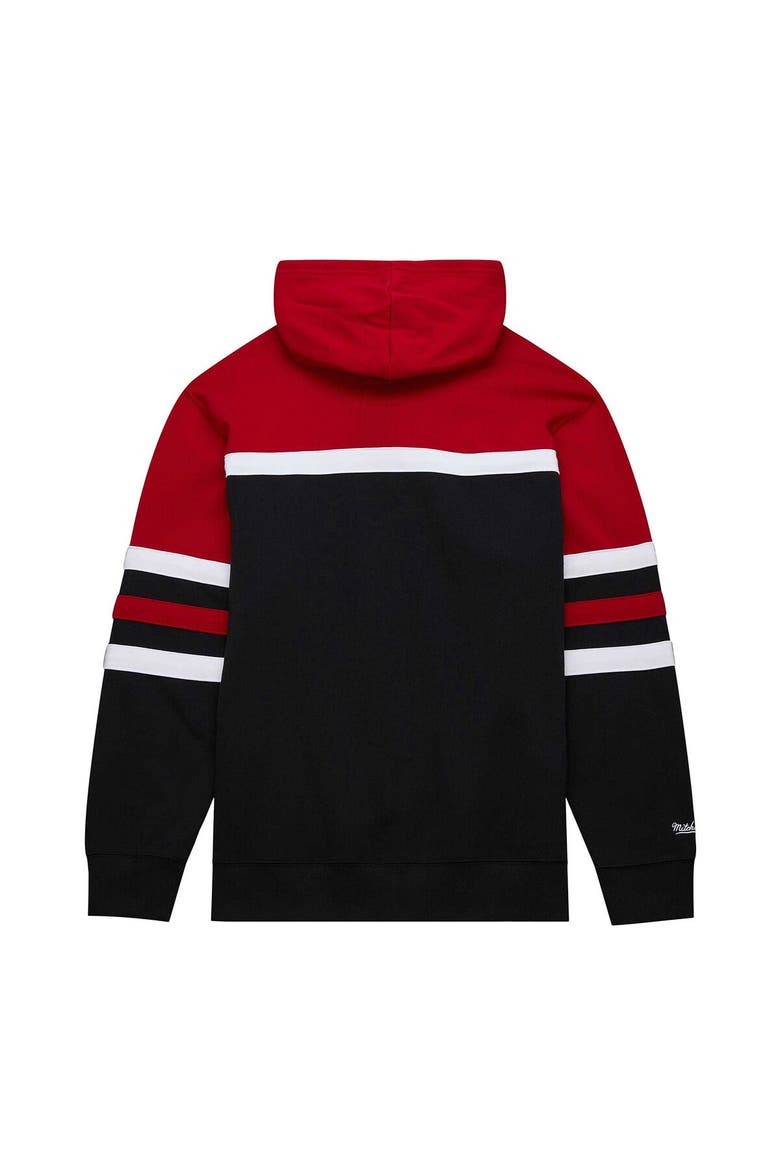 Men's Mitchell & Ness Black Philadelphia 76ers Big & Tall Hardwood Classics Head Coach Pullover Hoodie, Alternate, color, Black