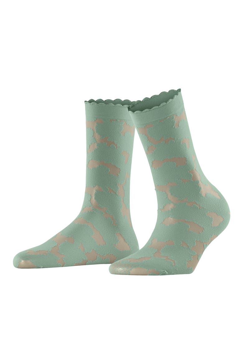 Hydrangea 20 Denier Dress Socks, Alternate, color, SAGE