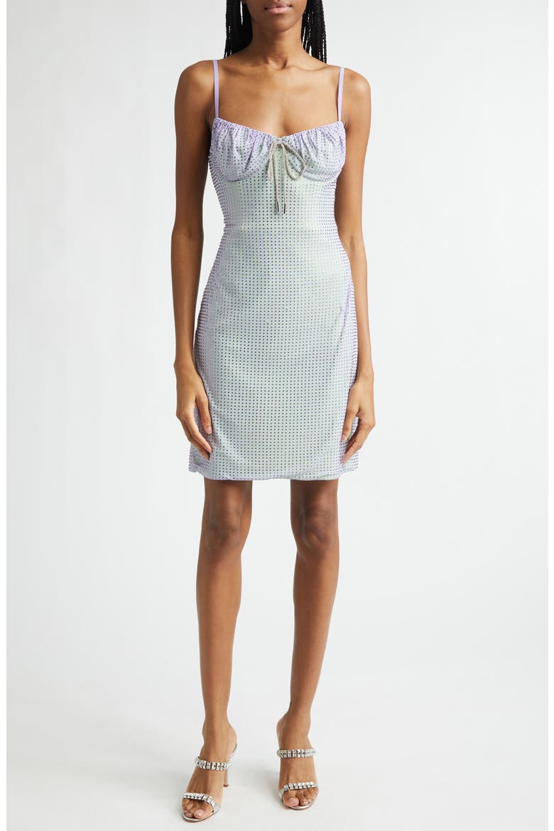 Hotfix Crystal Jersey Minidress (Women) | Nordstrom